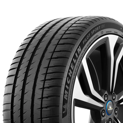Michelin Pilot Sport EV tire — sidewall close-up