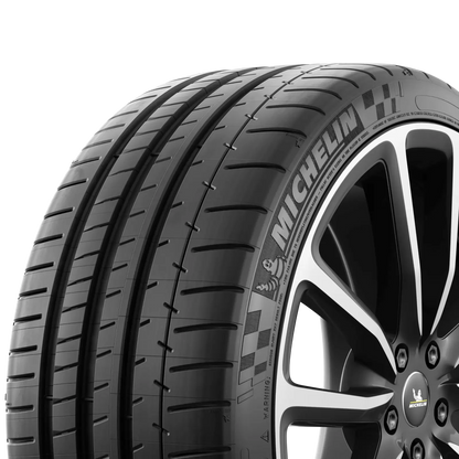 Michelin Pilot Super Sport tire — sidewall close-up