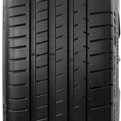Michelin Pilot Super Sport tire — tread close-up