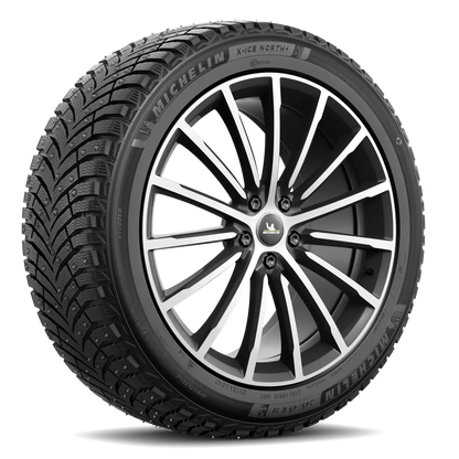Michelin X-Ice North 4 tire — three-quarter view