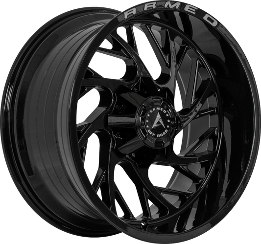 ARMED OFF-ROAD CARNAGE 125 20x9 8x165.1|8x180 0 GLOSS BLACK + ARMED MILLING