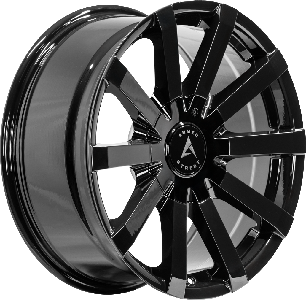 ARMED STREET OUTLAW 87.1 17x8 Blank 20 GLOSS BLACK