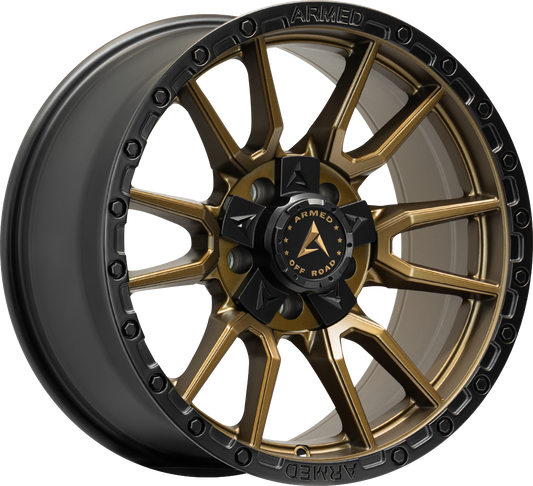 ARMED OFF-ROAD SPEAR 78.1 20x9 5x127|5x139.7 0 SATIN BLACK + SATIN BRONZE CENTER