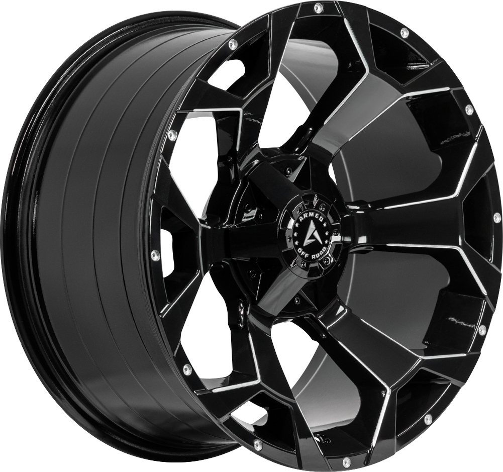 ARMED OFF-ROAD BOMBER 87.1 20x10 Blank 0 GLOSS BLACK MILLED