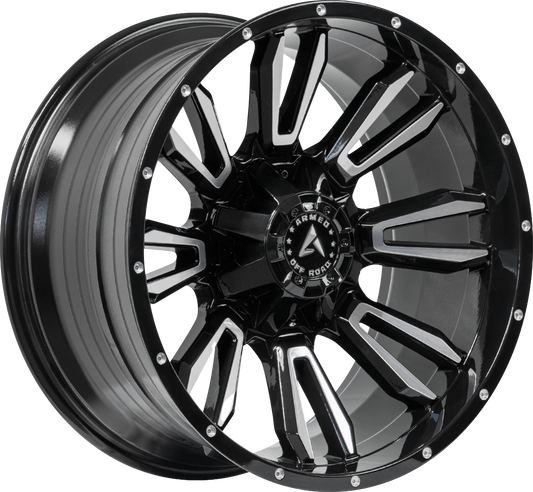 ARMED OFF-ROAD DAGGER 125.1 20x10 Blank -24 GLOSS BLACK MACHINED FACE