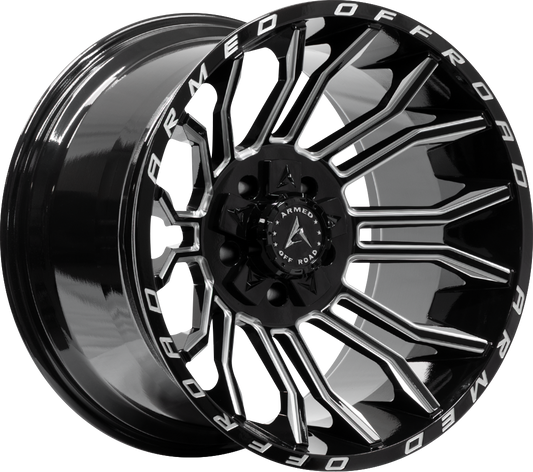 ARMED OFF-ROAD HAVOC 110.1 24x12 5x139.7|5x150 -44 GLOSS BLACK MILLED
