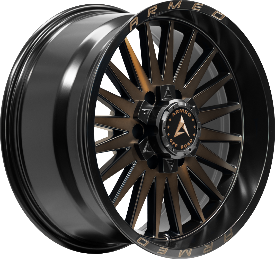 ARMED OFF-ROAD HOSTILE 125.1 18x9 8x165.1|8x180 12 MATTE BLACK MACHINED + BRONZE TINT