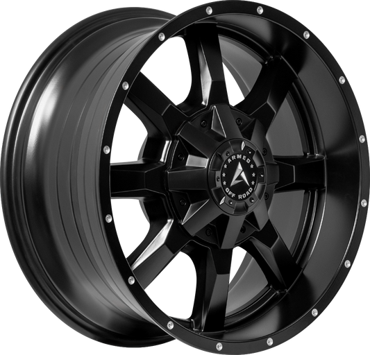 ARMED OFF-ROAD FRONTLINE 78.1 20x9 5x127|5x139.7 0 SATIN BLACK MILLED HOLES