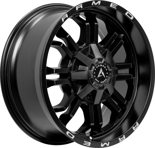 ARMED OFF-ROAD CANNON 87.1 20x9 Blank 0 MATTE BLACK + ARMED
