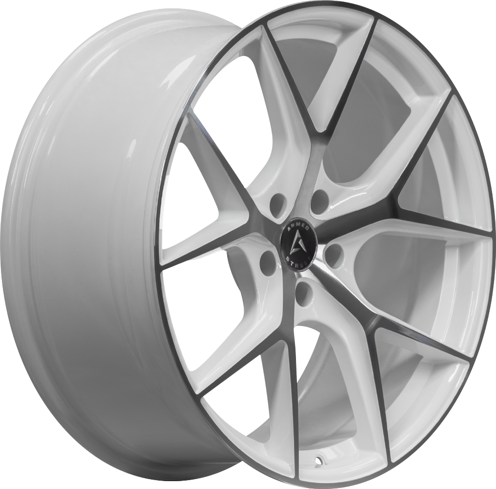 ARMED STREET SNIPER 74.1 20x9 5x120 32 GLOSS WHITE MACHINED