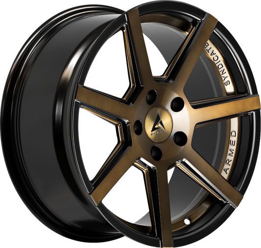 ARMED SYNDICATE ASSASSIN 74.1 18x8 5x120 35 MATTE BRONZE + BLACK