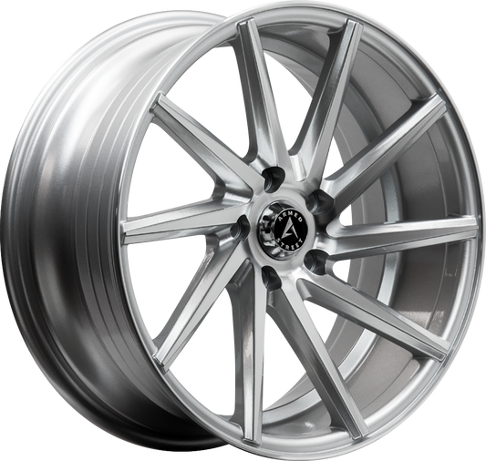 ARMED STREET .38 CAL 74.1 17x7.5 5x112|5x114.3 38 GLOSS SILVER MACHINED FACE