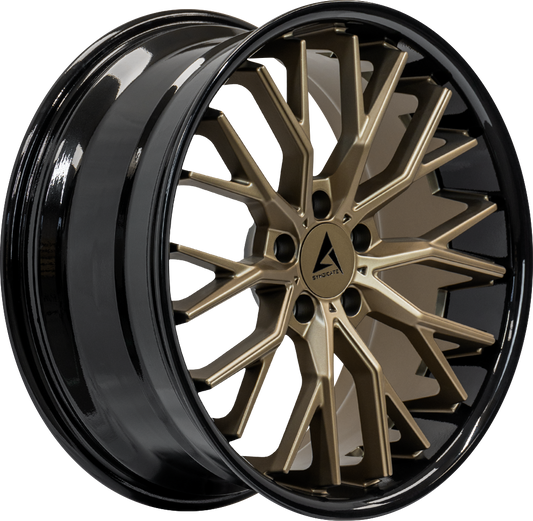 ARMED SYNDICATE SHANK 74.1 20x10.5 5x112|5x114.3 45 MATTE BRONZE FACE + GLOSS BLACK LIP