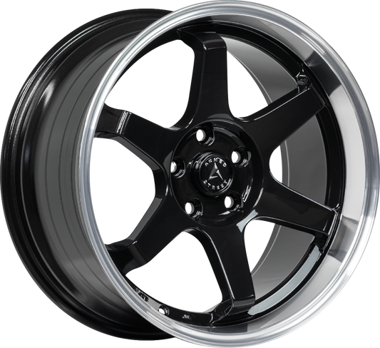 ARMED STREET VETERAN 74.1 16x7 5x112|5x114.3|5x120 27 GLOSS BLACK MACHINED LIP