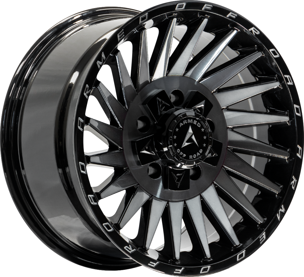 ARMED OFF-ROAD MILITIA 125.1 18x9 8x165.1|8x170 12 GLOSS BLACK MACHINED + TINT