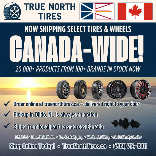 Now shipping select tires and wheels Canada-wide — True North Tires