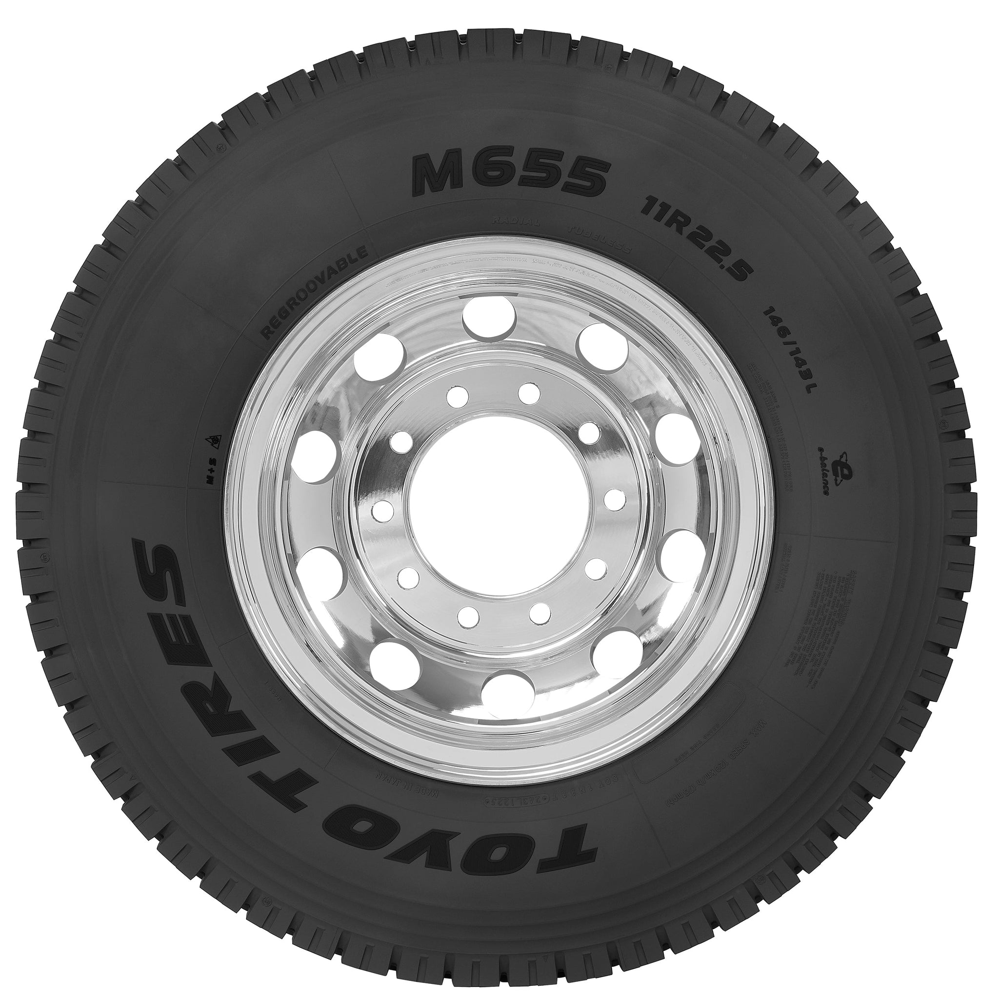 LT265/70R18 124Q LRLRE TOYO LRE M655 BL - Winter-Studdable Tire