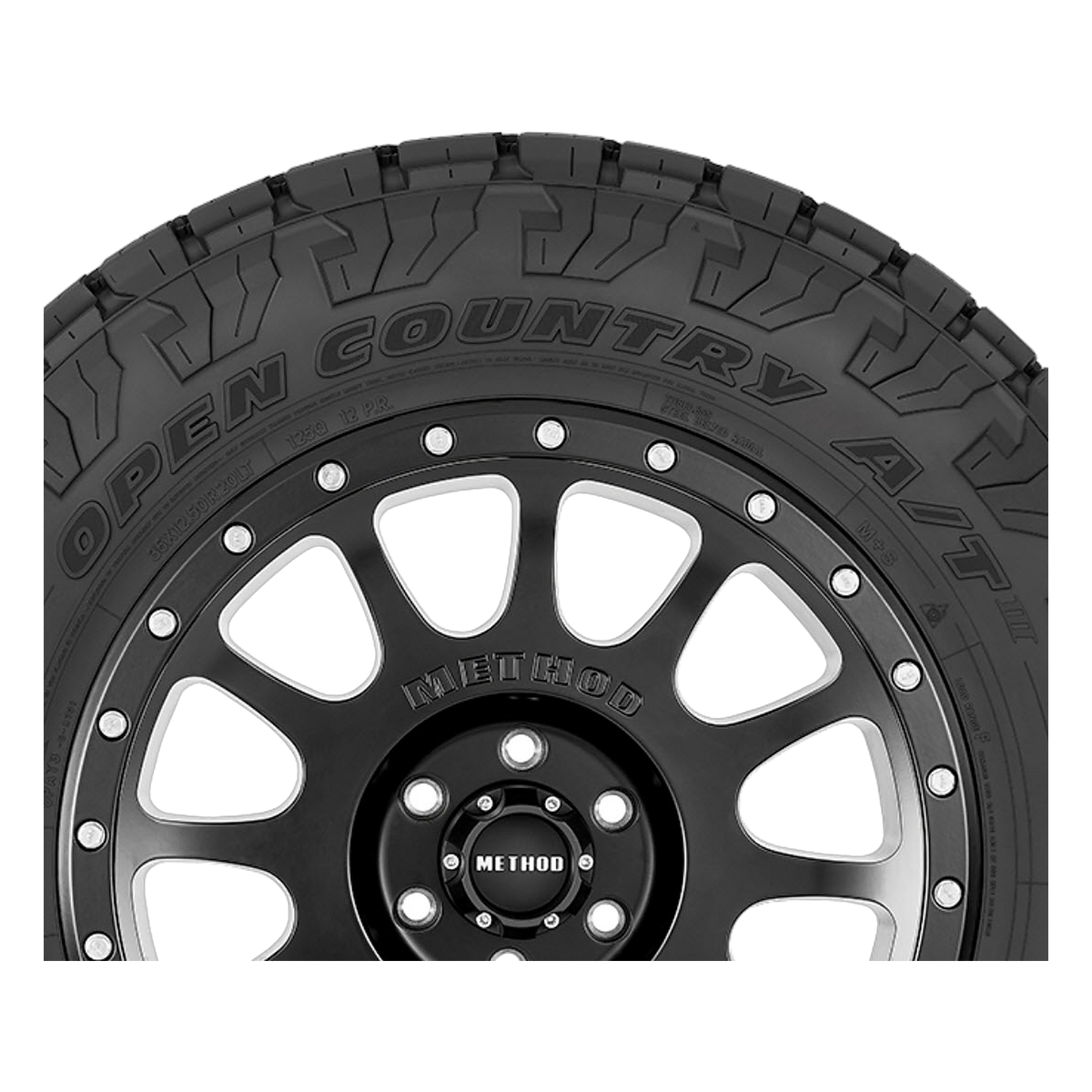 LT265/60R22 123S LRE TOYO OPEN COUNTRY A/T III 3PMS BL - All-Season Tire