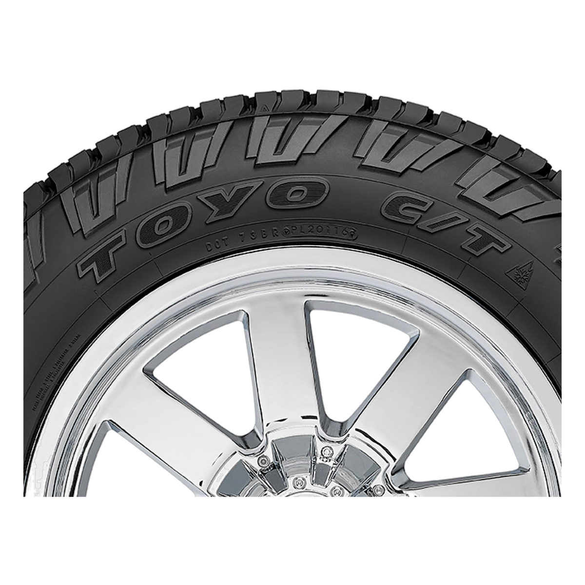 LT265/75R16 123Q LRE TOYO OPEN COUNTRY C/T BLACK - Winter-Studdable Tire
