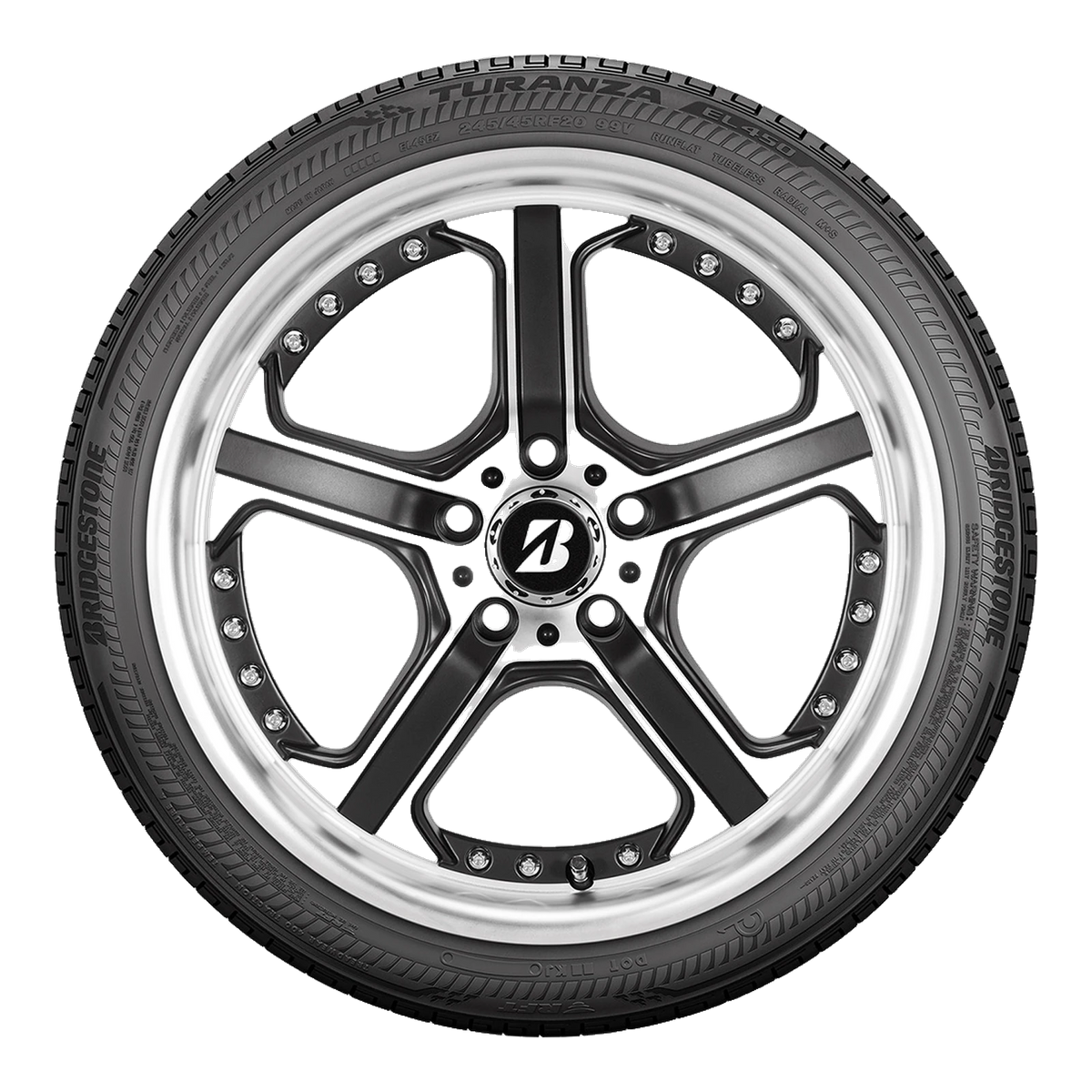 225/50R18 95V BRIDGESTONE TURANZA EL450 RFT BL - All-Season Tire