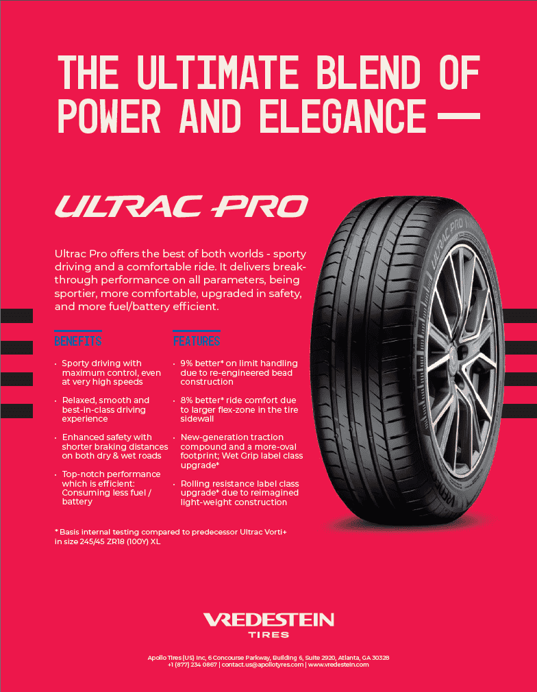 245/45R19 XL 102Y VREDESTEIN ULTRAC PRO - All-Weather Tire