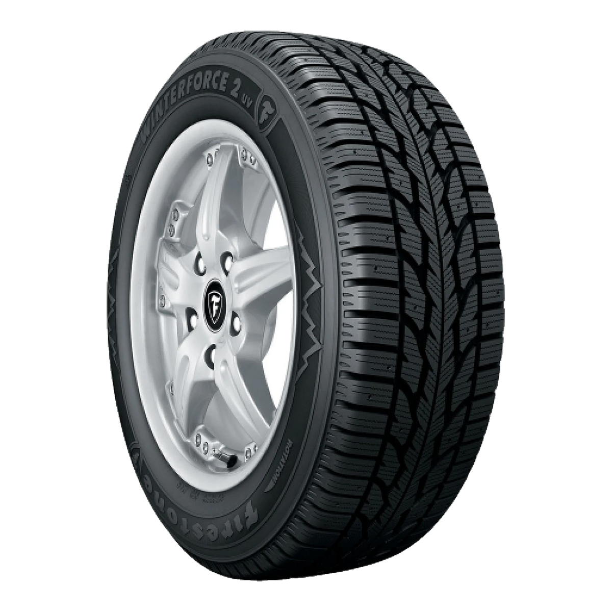 245/75R16 109S FIRESTONE WINTERFORCE 2 UV BLACK - Winter-Studdable Tire