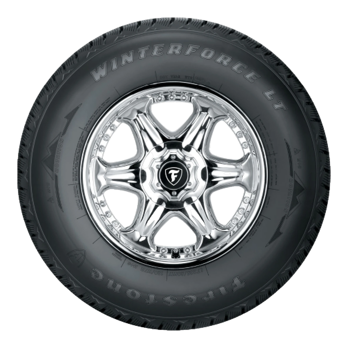 LT215/85R16 115R LRE FIRESTONE WINTERFORCE LT BW - Winter-Studdable Tire
