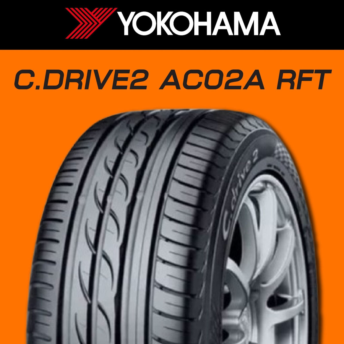 235/50R18 97V YOKOHAMA C DRIVE 2 AC02A (RFT) - Tire